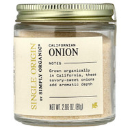 <img alt="Simply Organic, Single Origin, California Onion, 2.86 oz (81 g)" title="Simply Organic, Single Origin, California Onion, 2.86 oz (81 g),089836198334"