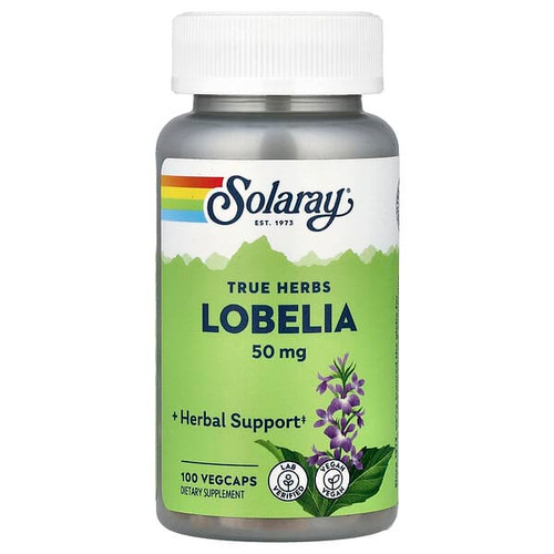 <img alt="Solaray, True Herbs, Lobelia, 100 VegCaps" title="Solaray, True Herbs, Lobelia, 100 VegCaps,076280013757"
