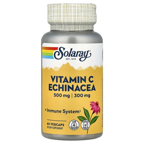 <img alt="Solaray, Vitamin C, Echinacea, 60 VegCaps" title="Solaray, Vitamin C, Echinacea, 60 VegCaps,076280043938"