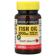 <img alt="Mason Natural, Fish Oil, 1,000 mg, 30 Softgels" title="Mason Natural, Fish Oil, 1,000 mg, 30 Softgels,311845146380"