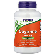 <img alt="Now Foods, Cayenne, 500 mg, 100 Veg Capsules" title="Now Foods, Cayenne, 500 mg, 100 Veg Capsules,733739046253"