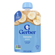 <img alt="3 PACK of Gerber, 2nd Foods, Fruit Puree, Sitter, Banana, 3.5 oz (99 g)" title="3 PACK of Gerber, 2nd Foods, Fruit Puree, Sitter, Banana, 3.5 oz (99 g),015000044558"