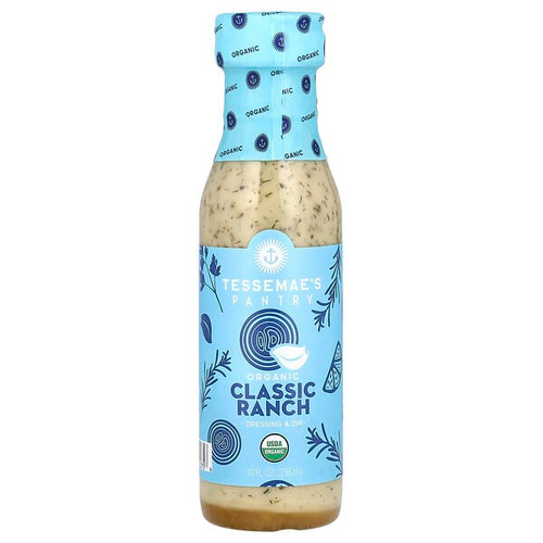 <img alt="Tessemaes, Pantry, Organic Dressing & Dip, Classic Ranch, 10 fl oz (296 ml)" title="Tessemaes, Pantry, Organic Dressing & Dip, Classic Ranch, 10 fl oz (296 ml),818148020756"