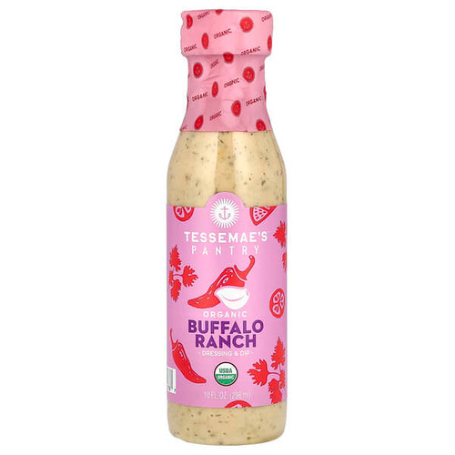 <img alt="Tessemaes, Pantry, Organic Dressing & Dip, Buffalo Ranch, 10 fl oz (296 ml)" title="Tessemaes, Pantry, Organic Dressing & Dip, Buffalo Ranch, 10 fl oz (296 ml),818148020787"