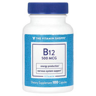 <img alt="The Vitamin Shoppe, B12, 500 mcg, 100 Capsules" title="The Vitamin Shoppe, B12, 500 mcg, 100 Capsules,766536011704"