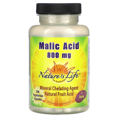 <img alt="Natures Life, Malic Acid , 800 mg, 100 Vegetarian Capsules" title="Natures Life, Malic Acid , 800 mg, 100 Vegetarian Capsules,040647004481"