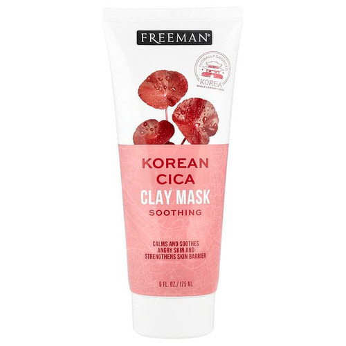 <img alt="Freeman Beauty, Soothing Korean Cica Clay Beauty Mask, For All Skin Types, 6 fl oz (175 ml)" title="Freeman Beauty, Soothing Korean Cica Clay Beauty Mask, For All Skin Types, 6 fl oz (175 ml),079625431537"