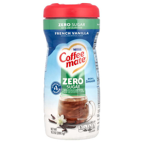 <img alt="Coffee Mate, Powder Coffee Creamer, Zero Sugar, French Vanilla, 10.2 oz (289.1 g)" title="Coffee Mate, Powder Coffee Creamer, Zero Sugar, French Vanilla, 10.2 oz (289.1 g),050000388257"