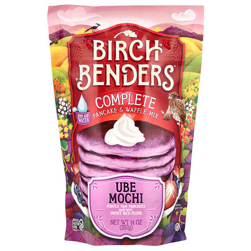 <img alt="Birch Benders, Complete Pancake & Waffle Mix, Ube Mochi, 14 oz (397 g)" title="Birch Benders, Complete Pancake & Waffle Mix, Ube Mochi, 14 oz (397 g),810001561574"