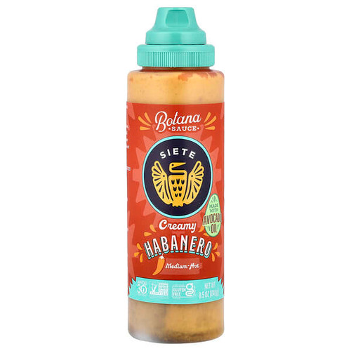 <img alt="Siete, Creamy Habanero Botana Sauce, Medium-Hot, 8.5 oz (241 g)" title="Siete, Creamy Habanero Botana Sauce, Medium-Hot, 8.5 oz (241 g),810091780435"