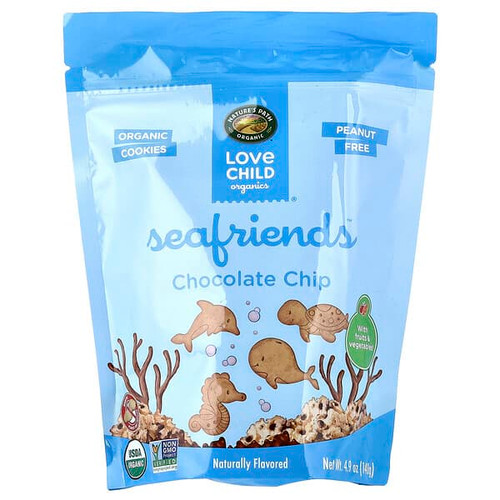 <img alt="Love Child Organics, Natures Path, Sea Friends, Chocolate Chip Cookies, 4.9 oz (140 g)" title="Love Child Organics, Natures Path, Sea Friends, Chocolate Chip Cookies, 4.9 oz (140 g),058449252856"