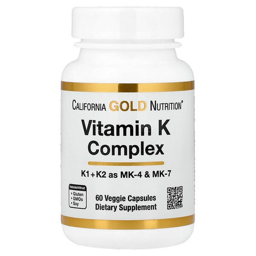 <img alt="California Gold Nutrition, Vitamin K Complex, 60 Veggie Capsules" title="California Gold Nutrition, Vitamin K Complex, 60 Veggie Capsules,898220024179"
