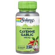 <img alt="Solaray, True Herbs, Cayenne Garlic, 100 VegCaps" title="Solaray, True Herbs, Cayenne Garlic, 100 VegCaps,076280011401"