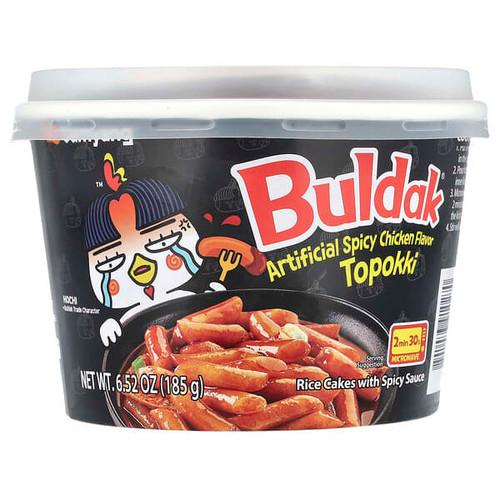 <img alt="Buldak, Topokki, Rice Cakes, Spicy Chicken, 6.52 oz (185 g)" title="Buldak, Topokki, Rice Cakes, Spicy Chicken, 6.52 oz (185 g),8801073910270"