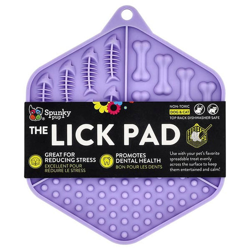 <img alt="Spunky Pup, The Lick Pad, Dog & Cat, Hexagon, 1 Pad" title="Spunky Pup, The Lick Pad, Dog & Cat, Hexagon, 1 Pad,810149120053"