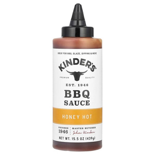 <img alt="KINDERs, BBQ Sauce, Honey Hot , 15.5 oz (439 g)" title="KINDERs, BBQ Sauce, Honey Hot , 15.5 oz (439 g),755795700078"