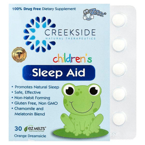 <img alt="Creekside Natural Therapeutics, Childrens Sleep Aid, Orange Dreamsicle, 30 EZ Melts" title="Creekside Natural Therapeutics, Childrens Sleep Aid, Orange Dreamsicle, 30 EZ Melts,856075004043"