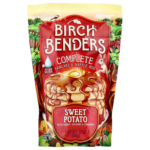 <img alt="Birch Benders, Complete Pancake & Waffle Mix, Sweet Potato, 12 oz (340 g)" title="Birch Benders, Complete Pancake & Waffle Mix, Sweet Potato, 12 oz (340 g),810001560768"