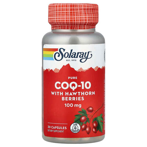 <img alt="Solaray, Pure CoQ-10 With Hawthorn Berries , 30 Capsules" title="Solaray, Pure CoQ-10 With Hawthorn Berries , 30 Capsules,076280089127"