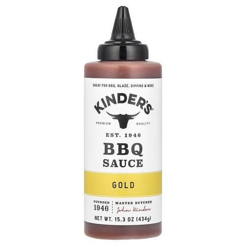 <img alt="KINDERs, BBQ Sauce, Gold, 15.3 oz (434 g)" title="KINDERs, BBQ Sauce, Gold, 15.3 oz (434 g),755795700054"