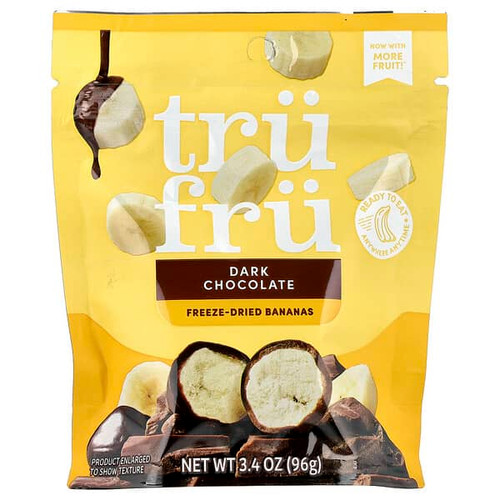<img alt="Tru Fru, Freeze-Dried Bananas, Dark Chocolate, 3.4 oz (96 g)" title="Tru Fru, Freeze-Dried Bananas, Dark Chocolate, 3.4 oz (96 g),850048358232"