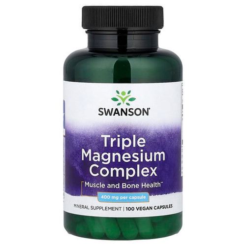 <img alt="Swanson Vitamins, Triple Magnesium Complex, 400 mg, 100 Vegan Capsules" title="Swanson Vitamins, Triple Magnesium Complex, 400 mg, 100 Vegan Capsules,087614018089"