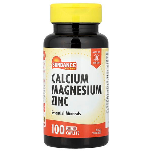 <img alt="Sundance Vitamins, Calcium, Magnesium, Zinc, 100 Coated Caplets" title="Sundance Vitamins, Calcium, Magnesium, Zinc, 100 Coated Caplets,840093102805"
