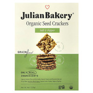 <img alt="Julian Bakery, Organic Seed Crackers, Salt & Pepper, 4 oz (113 g)" title="Julian Bakery, Organic Seed Crackers, Salt & Pepper, 4 oz (113 g),813926007523"
