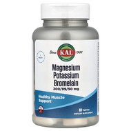 <img alt="KAL, Magnesium Potassium Bromelain, 60 Tablets" title="KAL, Magnesium Potassium Bromelain, 60 Tablets,021245122234"