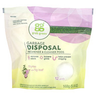 <img alt="Grab Green, Garbage Disposal Freshener & Cleaner Pods, Thyme with Fig Leaf, 12 Pods, 5.9 oz (168 g)" title="Grab Green, Garbage Disposal Freshener & Cleaner Pods, Thyme with Fig Leaf, 12 Pods, 5.9 oz (168 g),899696002340"