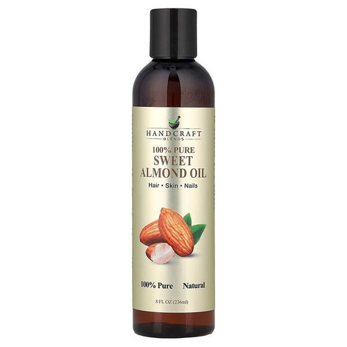 <img alt="Handcraft Blends, 100% Pure Sweet Almond Oil, 8 fl oz (236 ml)" title="Handcraft Blends, 100% Pure Sweet Almond Oil, 8 fl oz (236 ml),850026097306"