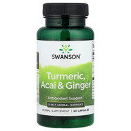 <img alt="Swanson Vitamins, Turmeric, Acai & Ginger, 60 Capsules" title="Swanson Vitamins, Turmeric, Acai & Ginger, 60 Capsules,087614115863"