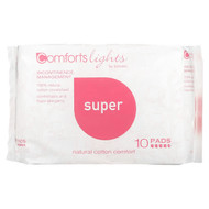 <img alt="Cottons, Comforts Lights, Pads, Super, 10 Pads" title="Cottons, Comforts Lights, Pads, Super, 10 Pads,9318153001722"