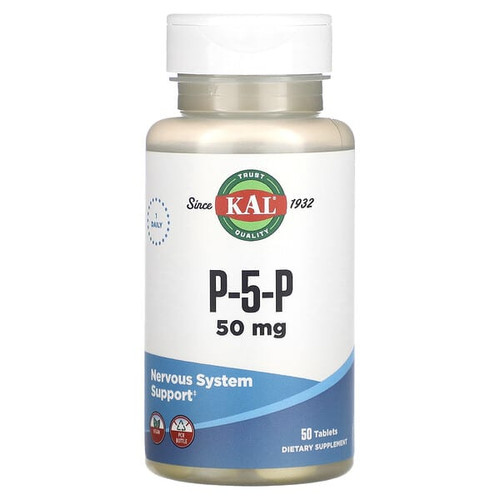 <img alt="KAL, P-5-P, 50 mg, 50 Tablets" title="KAL, P-5-P, 50 mg, 50 Tablets,021245526094"