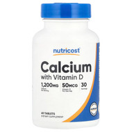 <img alt="Nutricost, Calcium with Vitamin D, 60 Tablets" title="Nutricost, Calcium with Vitamin D, 60 Tablets,810139574187"