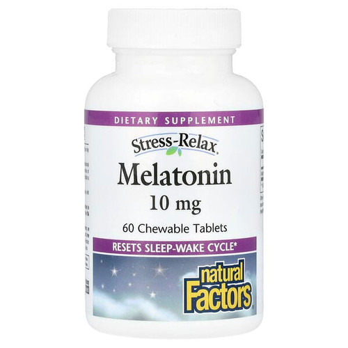 <img alt="Natural Factors, Stress-Relax, Melatonin, 10 mg, 60 Chewable Tablets" title="Natural Factors, Stress-Relax, Melatonin, 10 mg, 60 Chewable Tablets,068958027197"
