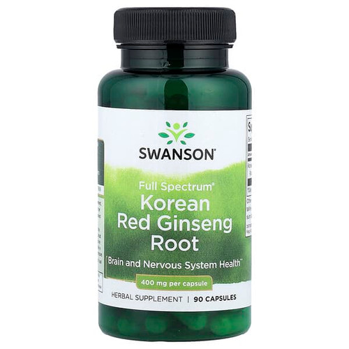 <img alt="Swanson Vitamins, Full Spectrum Korean Red Ginseng Root, 400 mg, 90 Capsules" title="Swanson Vitamins, Full Spectrum Korean Red Ginseng Root, 400 mg, 90 Capsules,087614111360"
