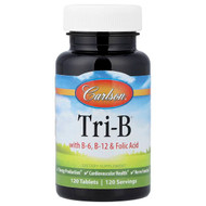 <img alt="Carlson, Tri-B with B-6, B-12 & Folic Acid, 120 Tablets" title="Carlson, Tri-B with B-6, B-12 & Folic Acid, 120 Tablets,088395020018"