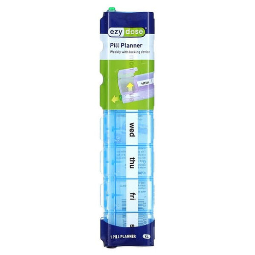 <img alt="Ezy Dose, Weekly with Locking Device Pill Planner, XL, 1 Count" title="Ezy Dose, Weekly with Locking Device Pill Planner, XL, 1 Count,025715676067"