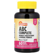<img alt="Sundance Vitamins, ABC Complete, Womens Multivitamin & Mineral Formula, 60 Coated Caplets" title="Sundance Vitamins, ABC Complete, Womens Multivitamin & Mineral Formula, 60 Coated Caplets,840093105783"