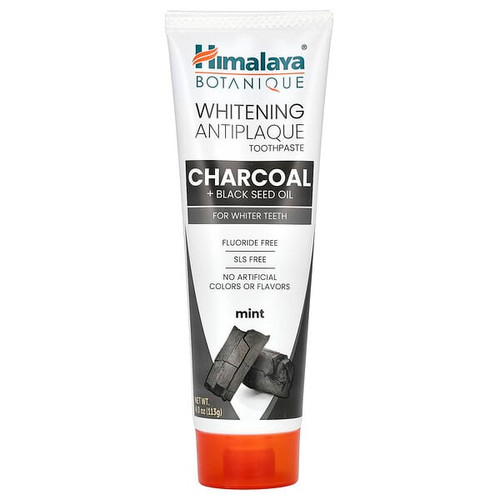 <img alt="Himalaya, Whitening Antiplaque Toothpaste, Charcoal + Black Seed Oil, Mint , 4 oz (113 g)" title="Himalaya, Whitening Antiplaque Toothpaste, Charcoal + Black Seed Oil, Mint , 4 oz (113 g),605069064798"
