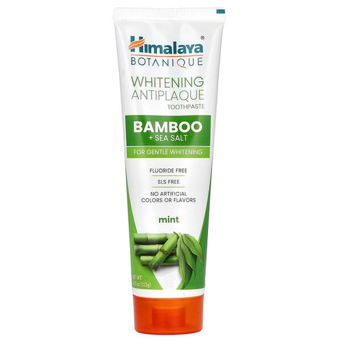 <img alt="Himalaya, Whitening Antiplaque Toothpaste, Bamboo + Sea Salt, Mint, 4 oz ( 113 g)" title="Himalaya, Whitening Antiplaque Toothpaste, Bamboo + Sea Salt, Mint, 4 oz ( 113 g),605069064811"