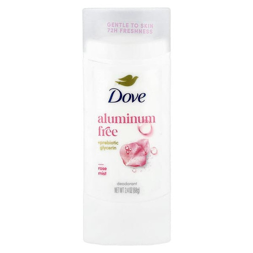 <img alt="Dove, Aluminum Free Deodorant, Rose Mist, 2.4 oz (68 g)" title="Dove, Aluminum Free Deodorant, Rose Mist, 2.4 oz (68 g),079400526243"