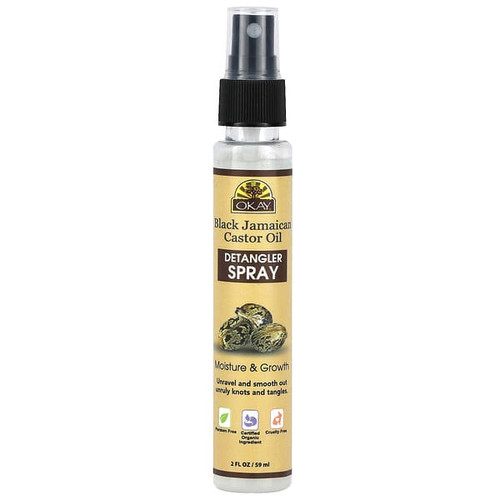 <img alt="Okay Pure Naturals, Black Jamaican Castor Oil, Detangler Spray, 2 fl oz (59 ml)" title="Okay Pure Naturals, Black Jamaican Castor Oil, Detangler Spray, 2 fl oz (59 ml),815166026296"