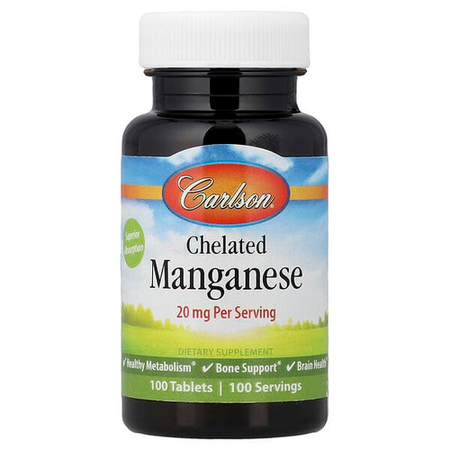 <img alt="Carlson, Chelated Manganese , 20 mg , 100 Tablets" title="Carlson, Chelated Manganese , 20 mg , 100 Tablets,088395056314"