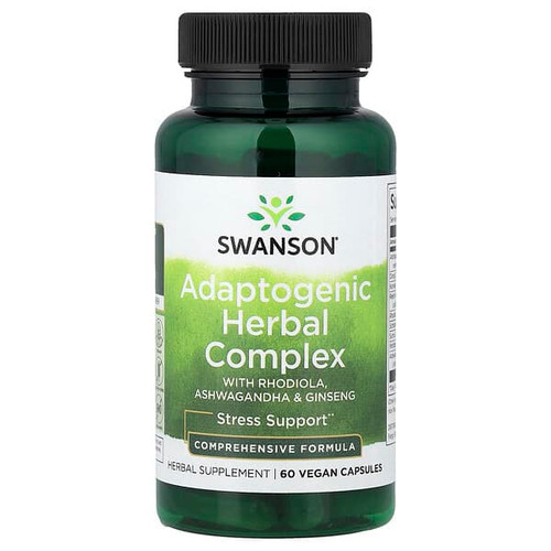 <img alt="Swanson Vitamins, Adaptogenic Herbal Complex with Rhodiola, Ashwagandha & Ginseng, 60 Vegan Capsules" title="Swanson Vitamins, Adaptogenic Herbal Complex with Rhodiola, Ashwagandha & Ginseng, 60 Vegan Capsules,087614110950"