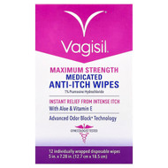 <img alt="Vagisil, Medicated Anti-Itch Wipes, Maximum Strength, 12 Individually Wrapped Disposable Wipes" title="Vagisil, Medicated Anti-Itch Wipes, Maximum Strength, 12 Individually Wrapped Disposable Wipes,011509060020"