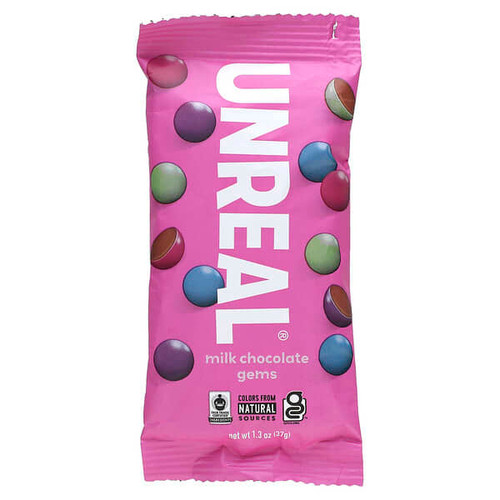 <img alt="3 PACK of Unreal, Milk Chocolate Gems, 1.3 oz (37 g)" title="3 PACK of Unreal, Milk Chocolate Gems, 1.3 oz (37 g),857484006406"