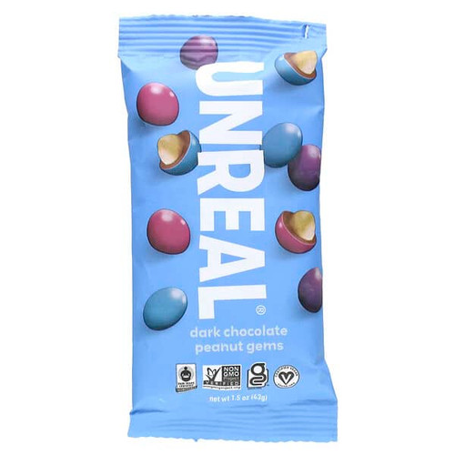 <img alt="3 PACK of Unreal, Dark Chocolate Peanut Gems, 1.5 oz (43 g)" title="3 PACK of Unreal, Dark Chocolate Peanut Gems, 1.5 oz (43 g),857484006413"