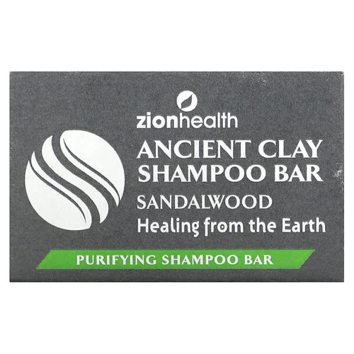 <img alt="Zion Health, Ancient Clay Shampoo Bar, Sandalwood, 6 oz (70 g)" title="Zion Health, Ancient Clay Shampoo Bar, Sandalwood, 6 oz (70 g),093141104522"